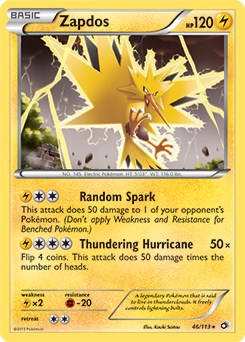 Zapdos card artwork