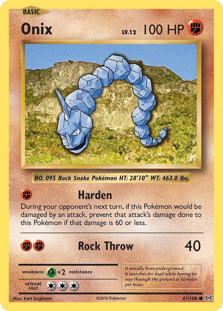 Onix - 61/108 - Evolutions - Reverse Holo – Card Cavern Trading Cards, LLC