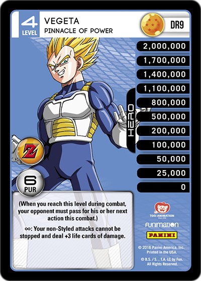 Vegeta - Pinnacle of Power - Panini: Awakening - Dragon Ball Z TCG