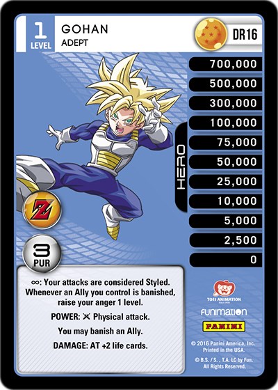 Gohan - Adept - Panini: Awakening - Dragon Ball Z TCG