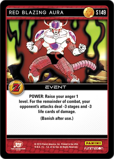 Red Blazing Aura - Panini: Awakening - Dragon Ball Z TCG