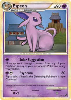 Espeon card artwork