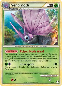 Venomoth - 11/102 (HGSS Triumphant) - Deck Exclusives - Pokemon