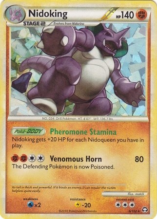 Nidoking - 6/102 (Cracked Ice Holo) card artwork