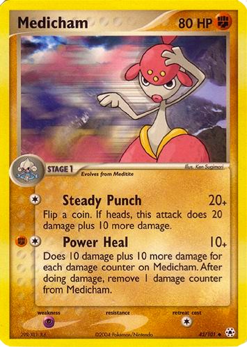 Medicham card artwork