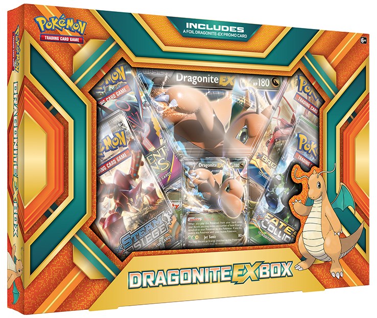 Dragonite EX Collection BOX PokemonTCG NEW 4x XY Boosters Holo Promo Evolutions 