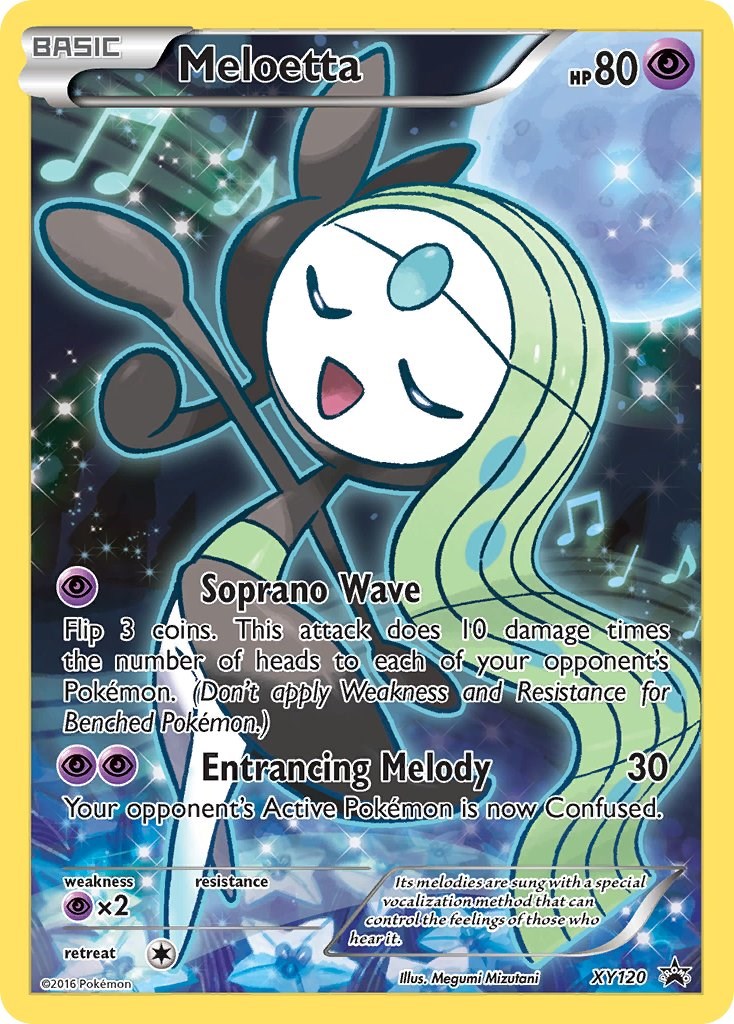 Pokemon Meloetta Holofoil Full Art Promo XY120 - United Sanctuary Card Games