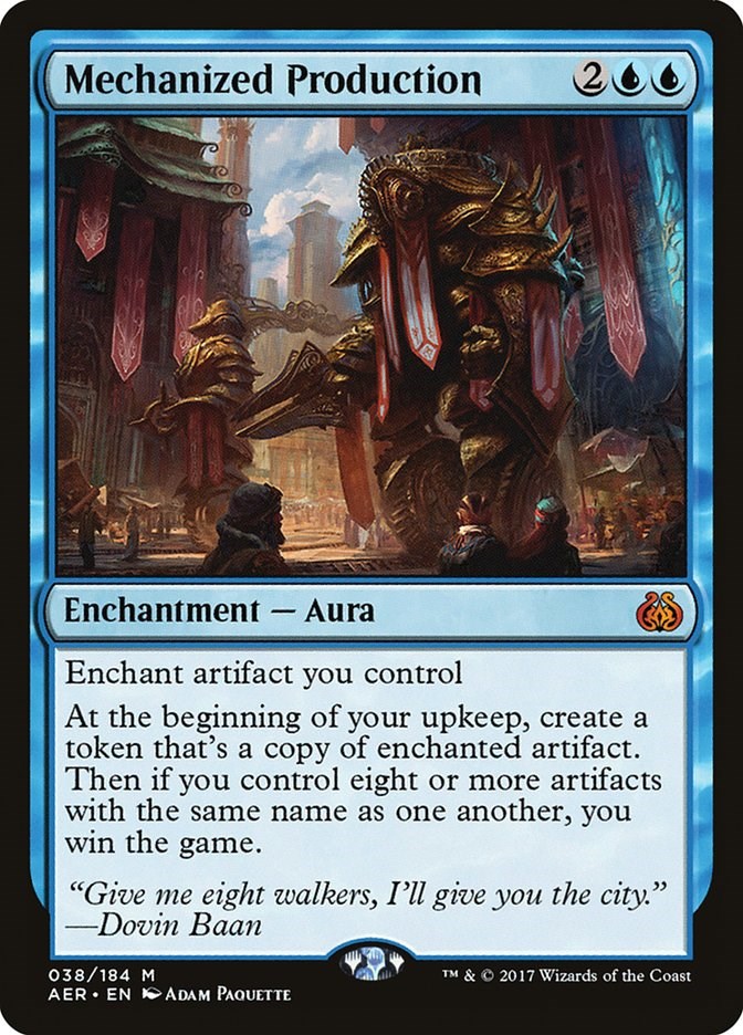 Mechanized Production Aether Revolt Magic The Gathering