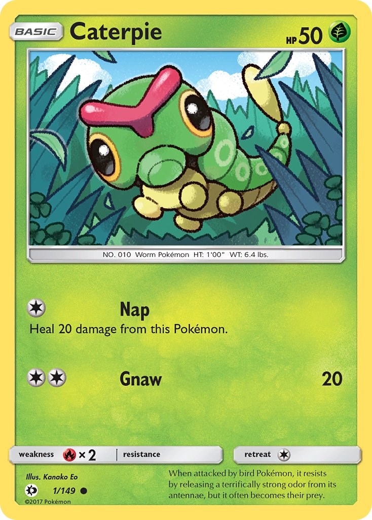 Caterpie card artwork