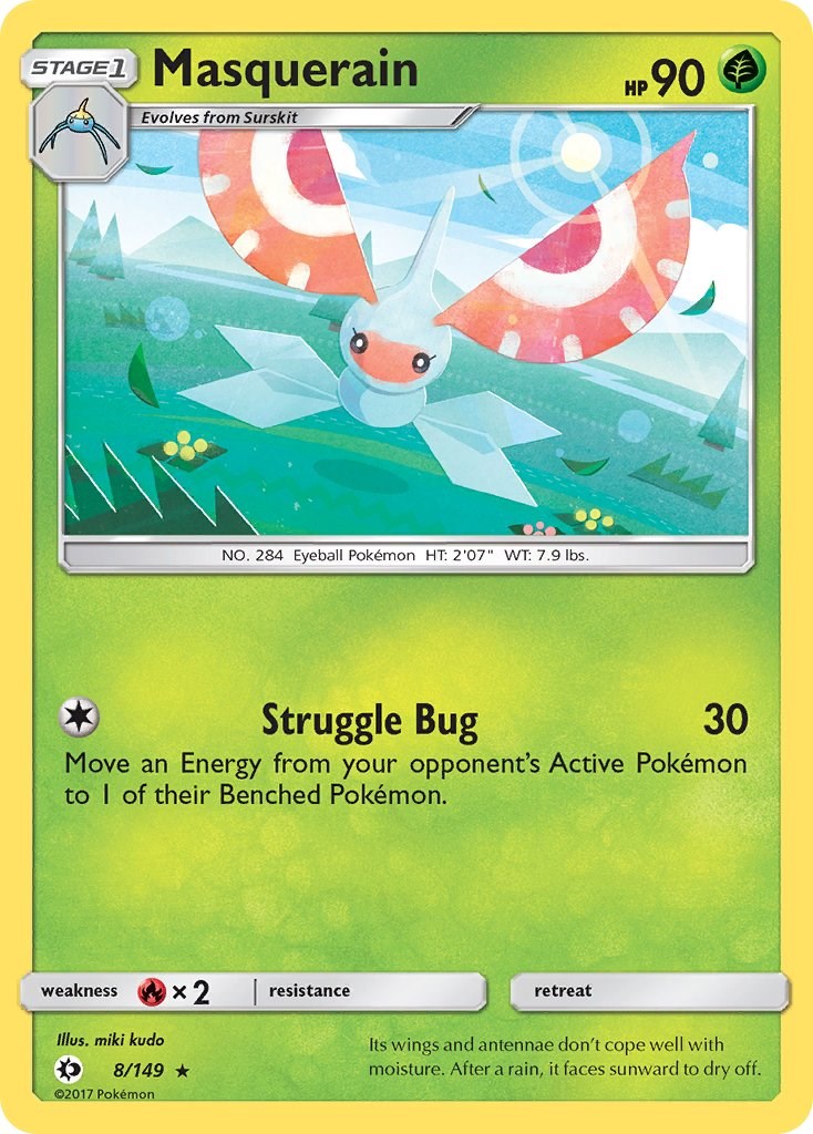 Masquerain card artwork