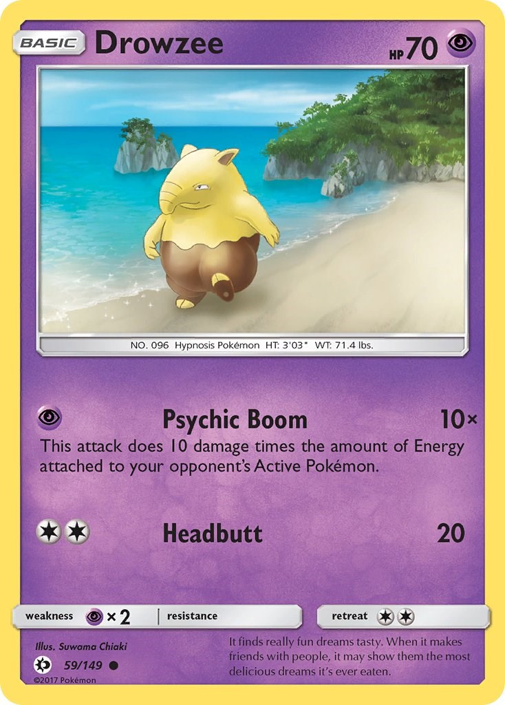 Drowzee card artwork