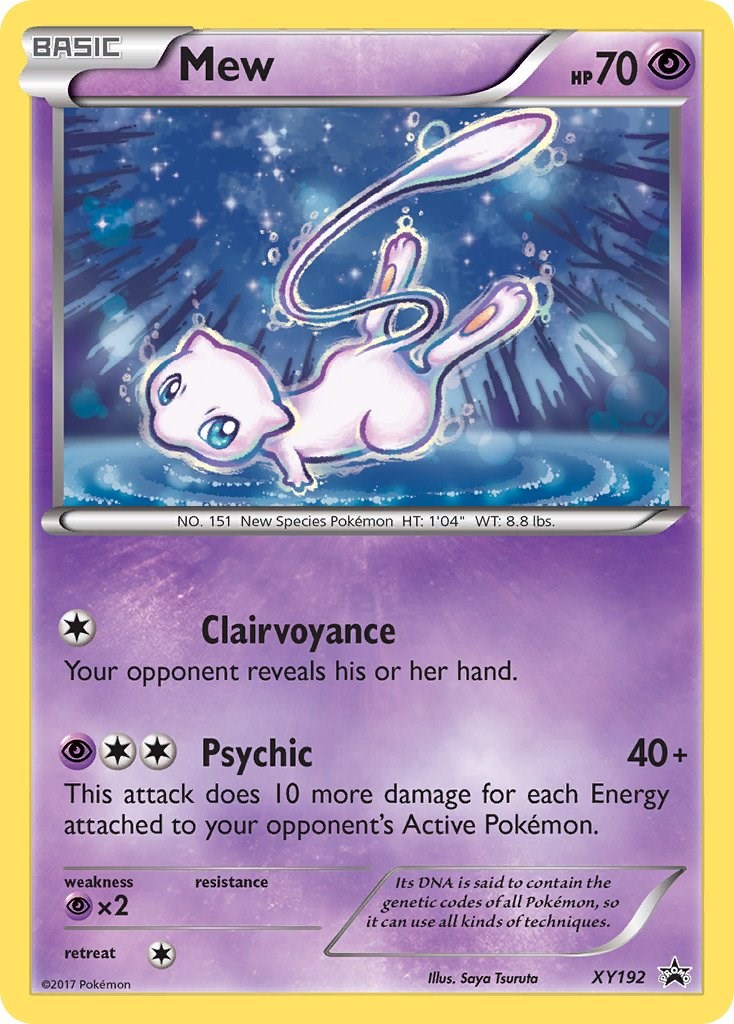 Mew Promo Holofoil Base Promo Rare Pokemon Card REAL MEW CARD 