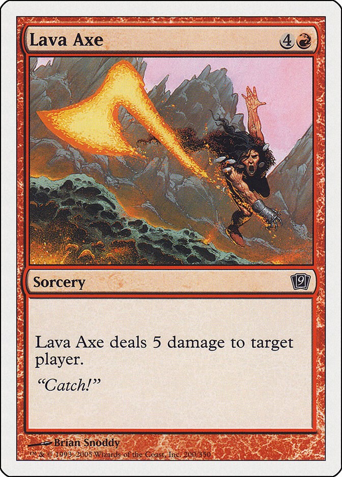 Lava Axe - 9th Edition - Magic: The Gathering