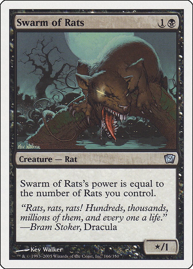 Swarm of Rats 9th Edition Magic The Gathering