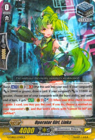 Operator Girl, Linka - G-CHB02: We ARE!!! Trinity Dragon - Cardfight ...