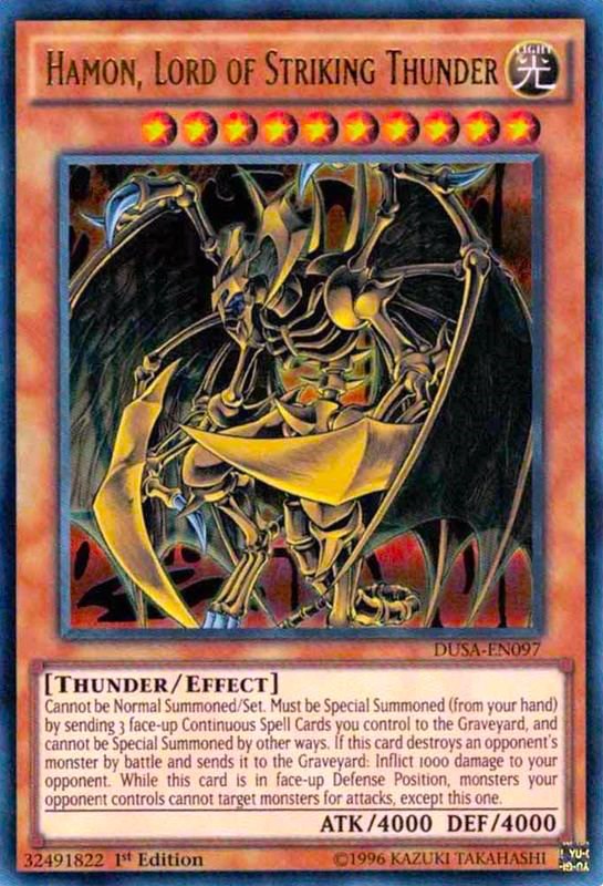 Hamon, Lord of Striking Thunder - Duelist Saga - YuGiOh