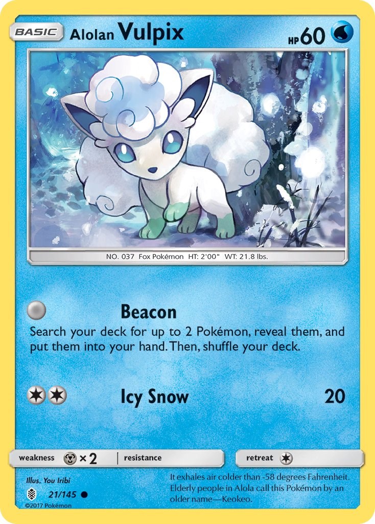 Alolan Vulpix - SM - Guardians Rising - Pokemon