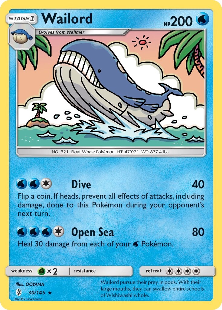 Wailord card artwork