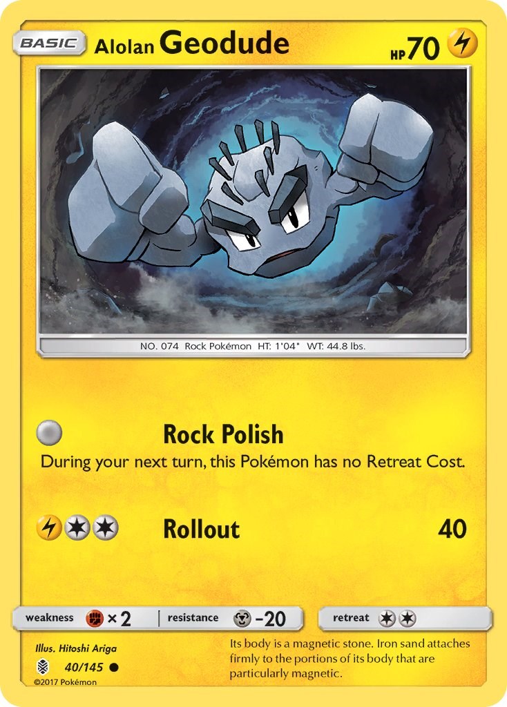 Alolan Geodude card artwork