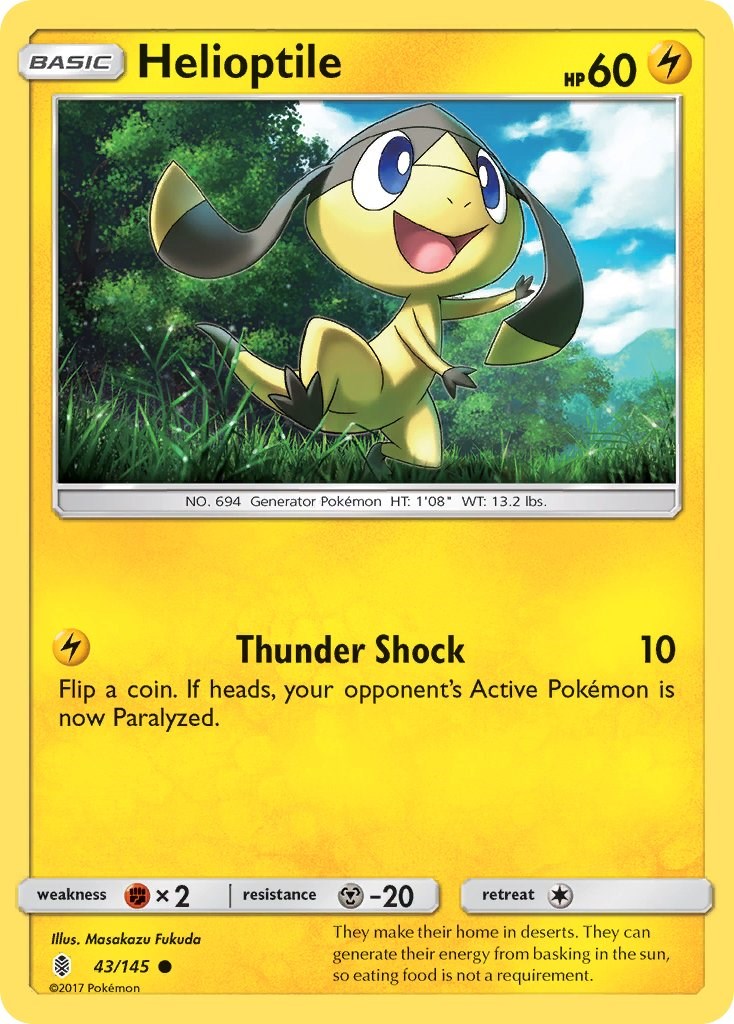 Helioptile card artwork