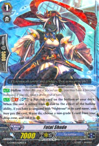 Fatal Shade - G-CHB03: Rummy Labyrinth Under the Moonlight - Cardfight ...