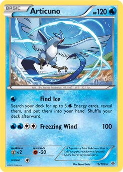 Articuno - 16/108 (XY Roaring Skies) card artwork
