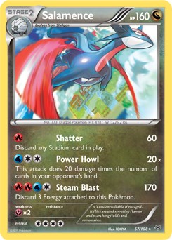 Salamence card artwork