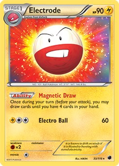 Electrode - 33/116 (BW Plasma Freeze) - Deck Exclusives - Pokemon