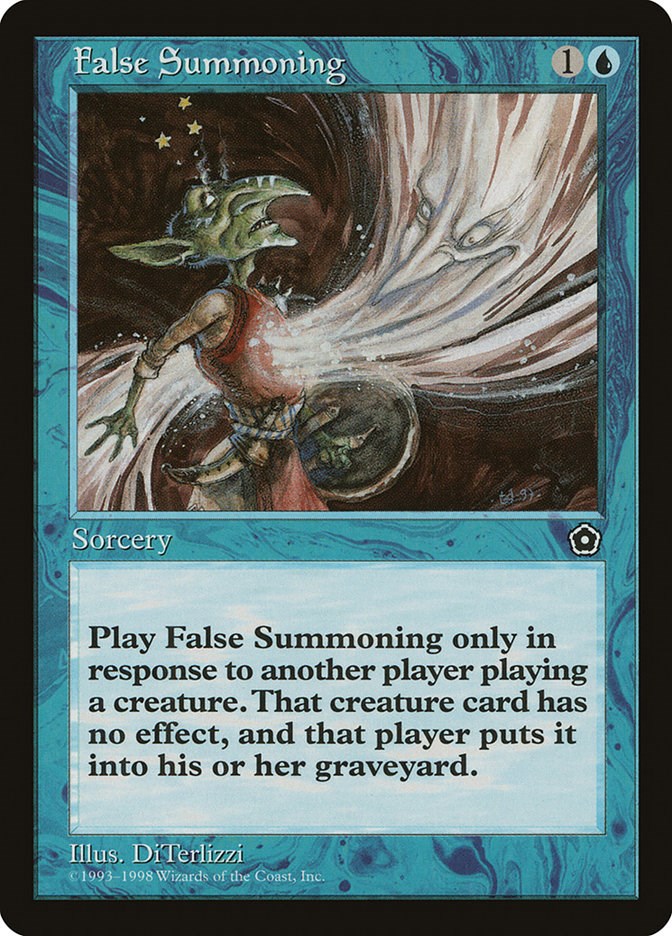 False Summoning - Portal Second Age - Magic: The Gathering