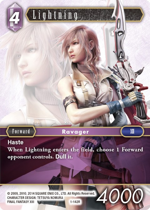 Lightning (Rare) - Opus I - Final Fantasy TCG