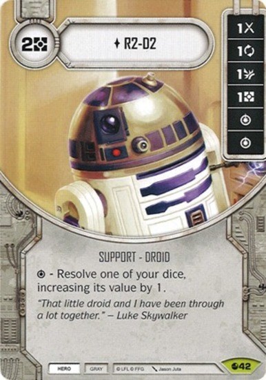 Star Wars Destiny NM Card R2-D2 & Dice 