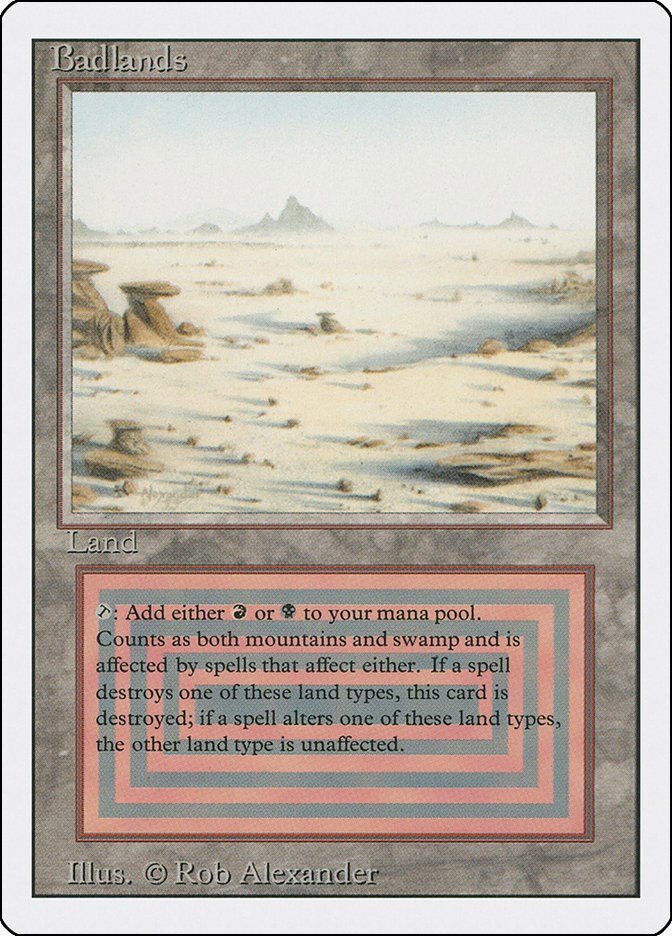 Badlands - Revised Edition - Magic: The Gathering