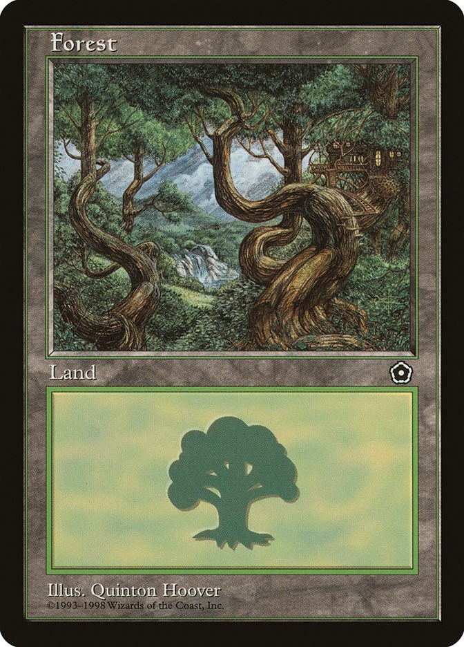 MTG X4: Forest Moderate Play FREE US SHIPPING! C Portal Second Age 151 