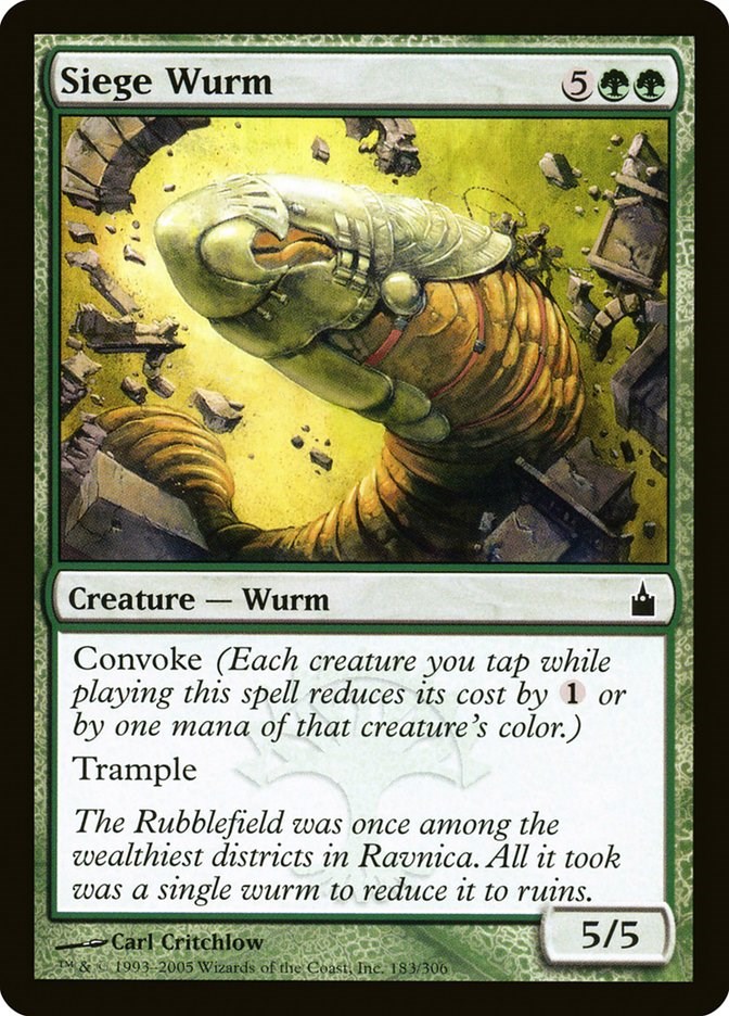 Siege Wurm - Ravnica: City of Guilds - Magic: The Gathering