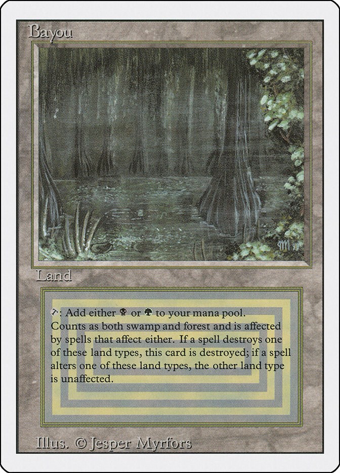 価格は安く MTG デュアルランド Bayou マジック：ザ・ギャザリング