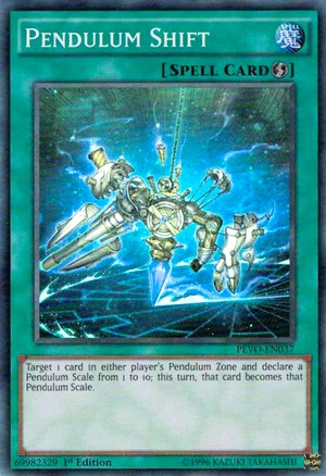 YuGiOh Pendulum Shift 1st Edition Quick-Play Spell Card