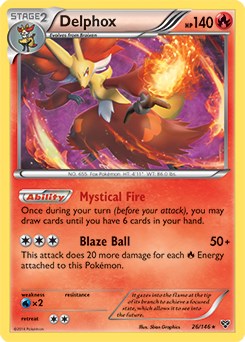 Delphox card artwork