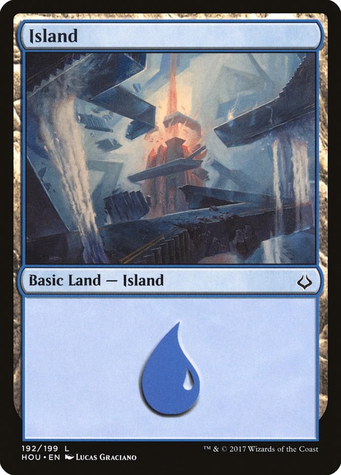 Island (192) - Hour of Devastation - Magic: The Gathering