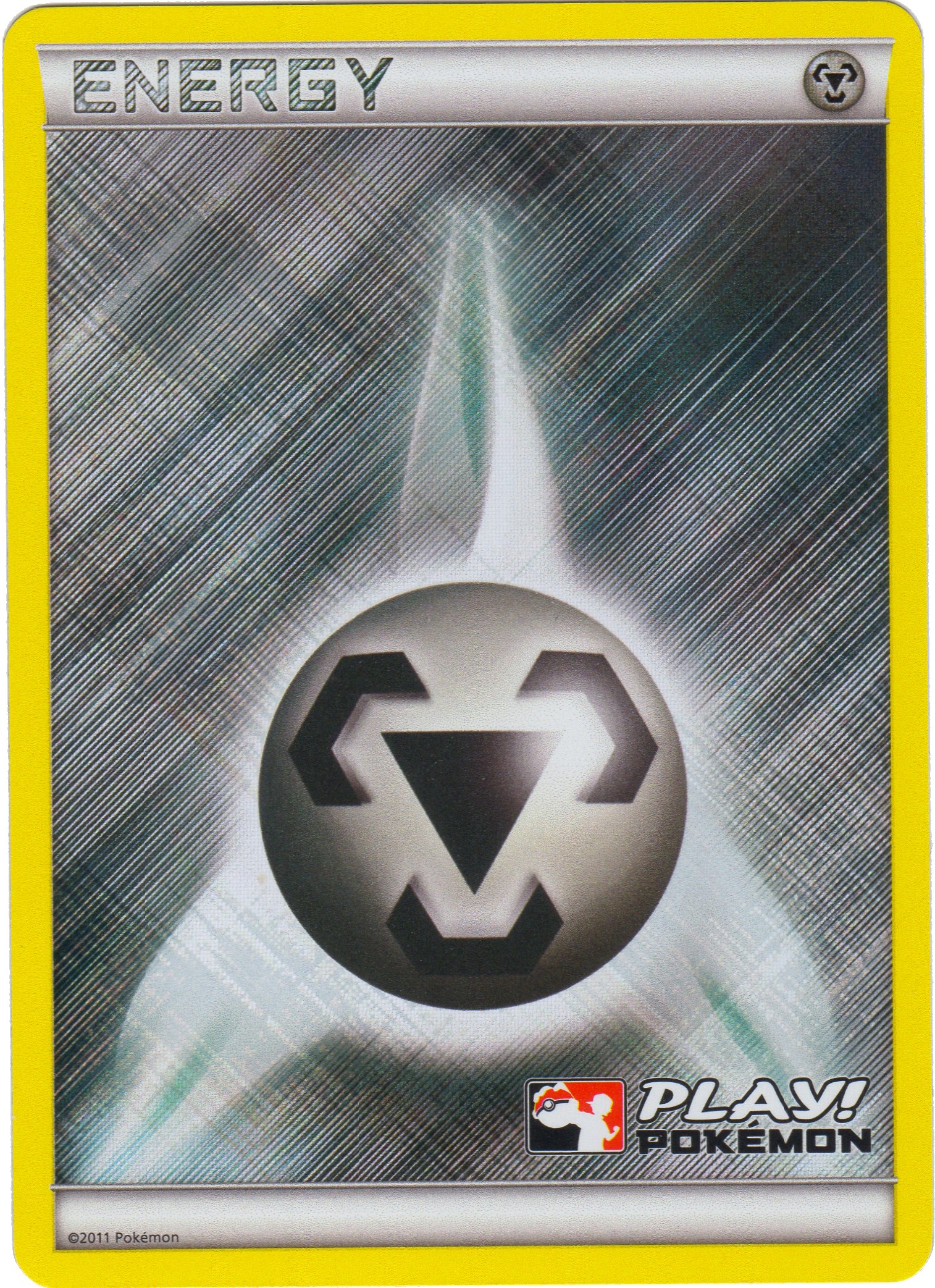 Pokemon METAL ENERGY 112/114 Card PLAY!Holo Foil LP 2011 LEAGUE Black and White 