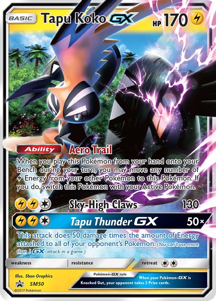 Tapu Koko-GX SM33/248 - SM Black Star Promos Holofoil - Game Nerdz