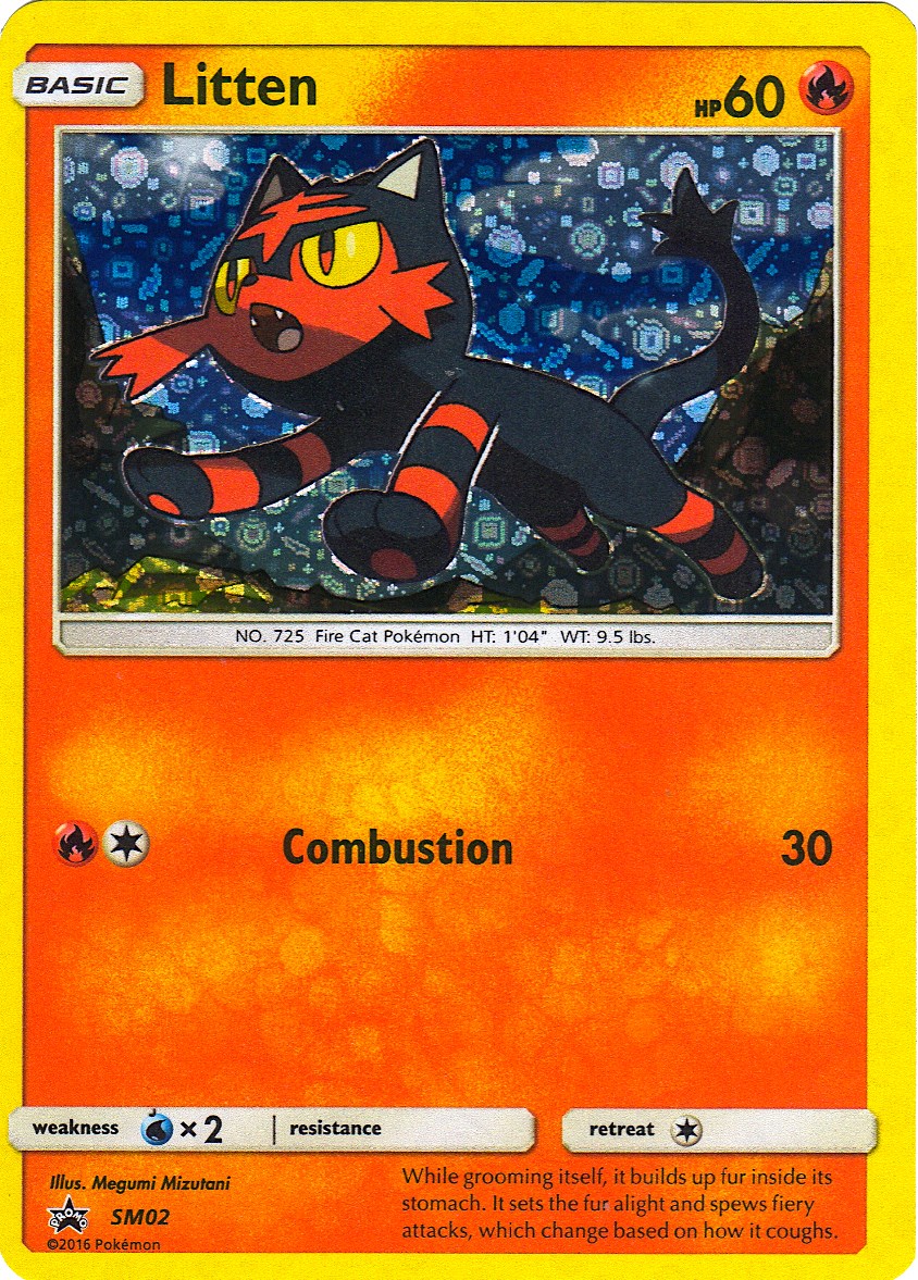Pokemon Cards Litten Printable Cards