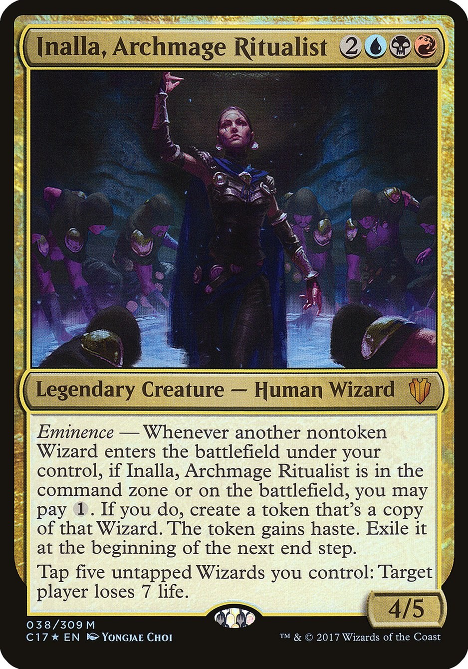 Inalla, Archmage Ritualist (Commander 2017) - Oversize Cards - Magic ...