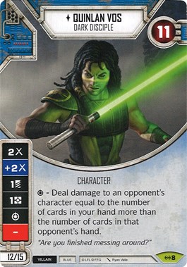 Quinlan Vos - Dark Disciple (Card Only) - Empire at War - Star Wars ...