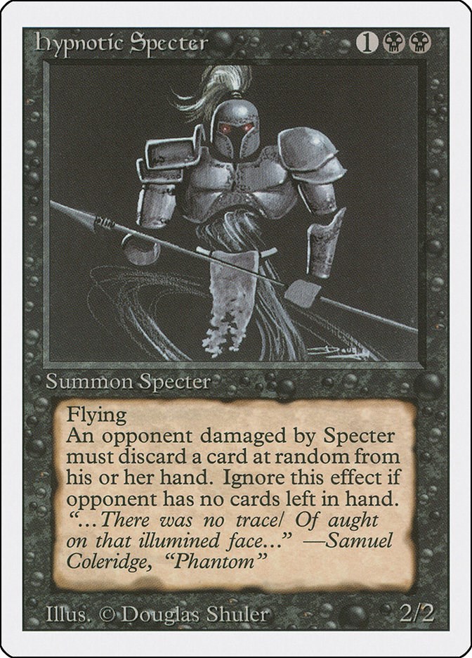 Card left. Magic the Gathering Mounting Дуглас шулер. Specter Мираж. Alpha Hypnotica. Limited Edition Alpha Cards.
