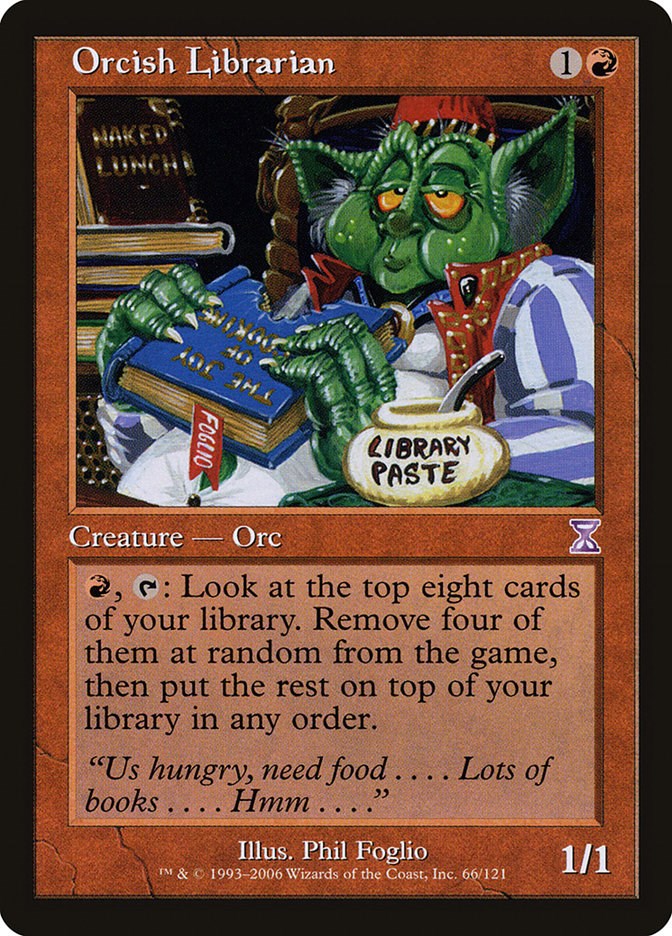 Orcish Librarian Timeshifted Magic The Gathering