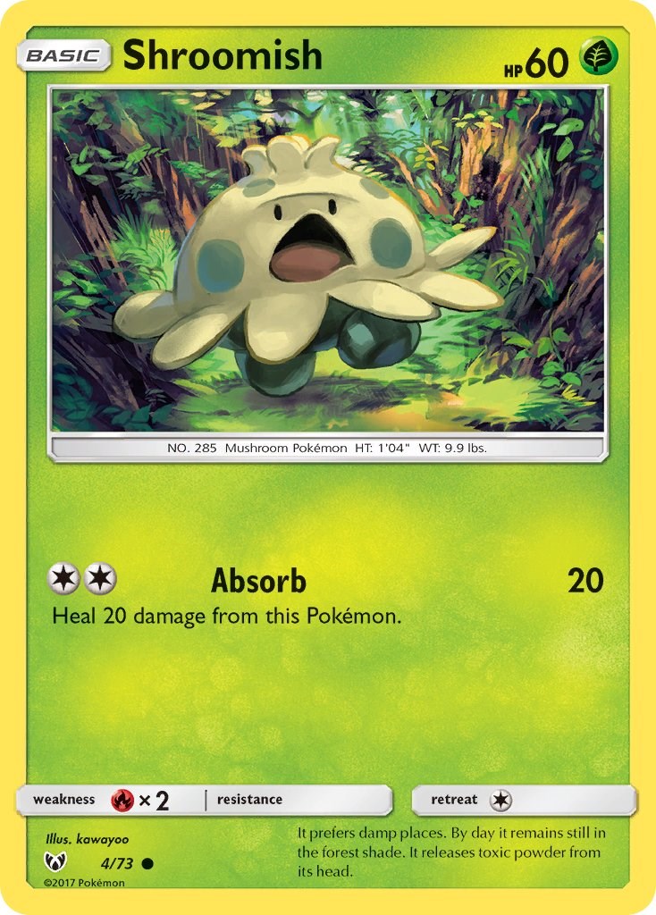 Shroomish card artwork