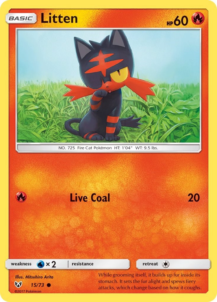 Litten - Shining Legends - Pokemon