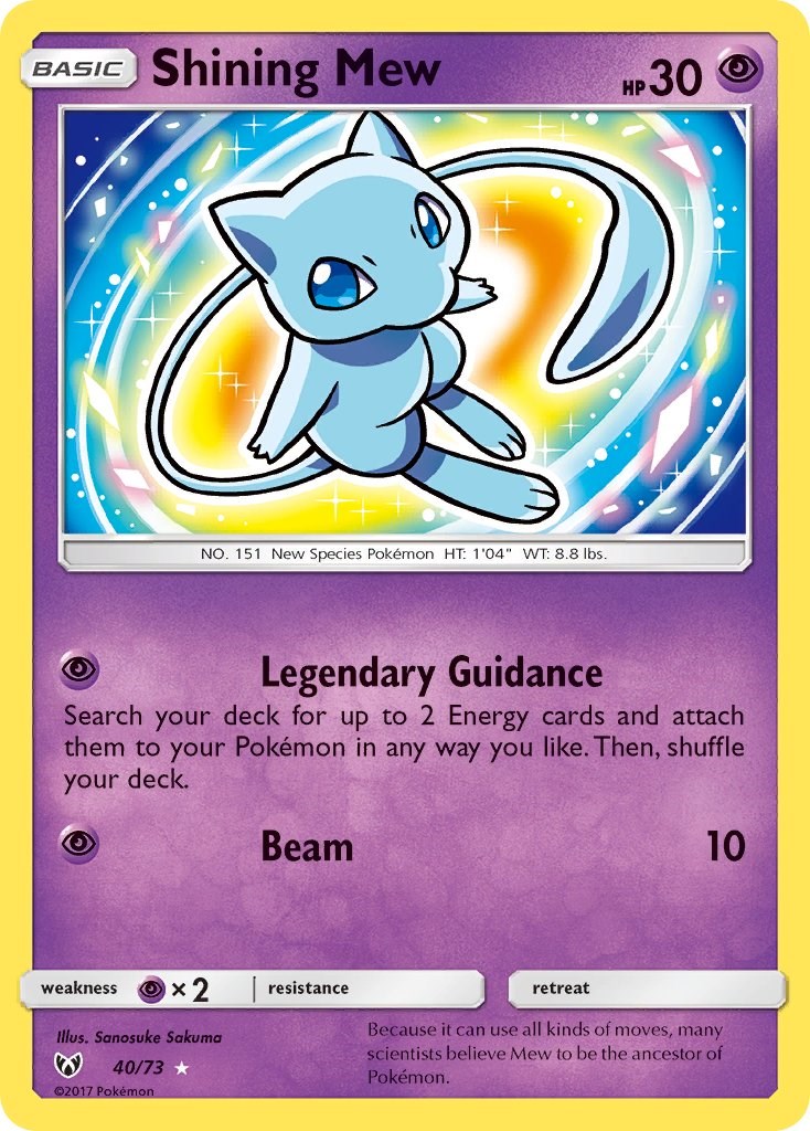 Shining Mew - Shining Legends - Pokemon