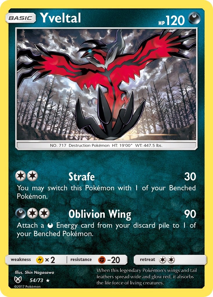 - for Pokemon TCG Online Yveltal Playset ptcgo in Game Card Oblivion Wing 