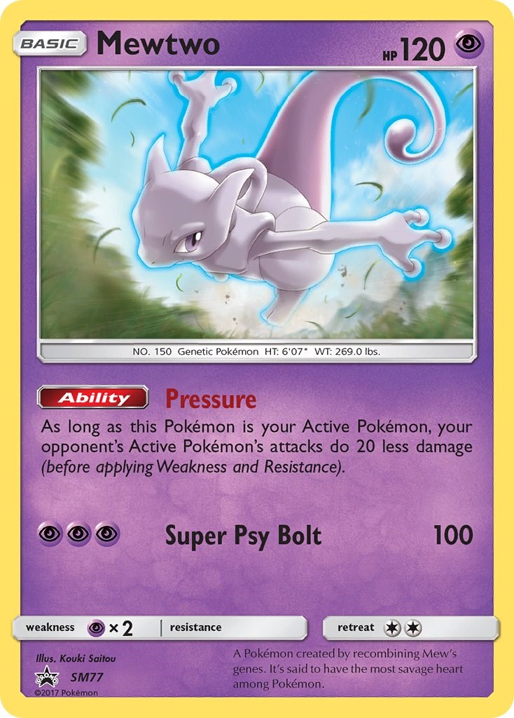 Mewtwo card artwork